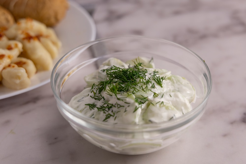 Easy Polish Cucumber with Sour Cream Salad (Mizeria)